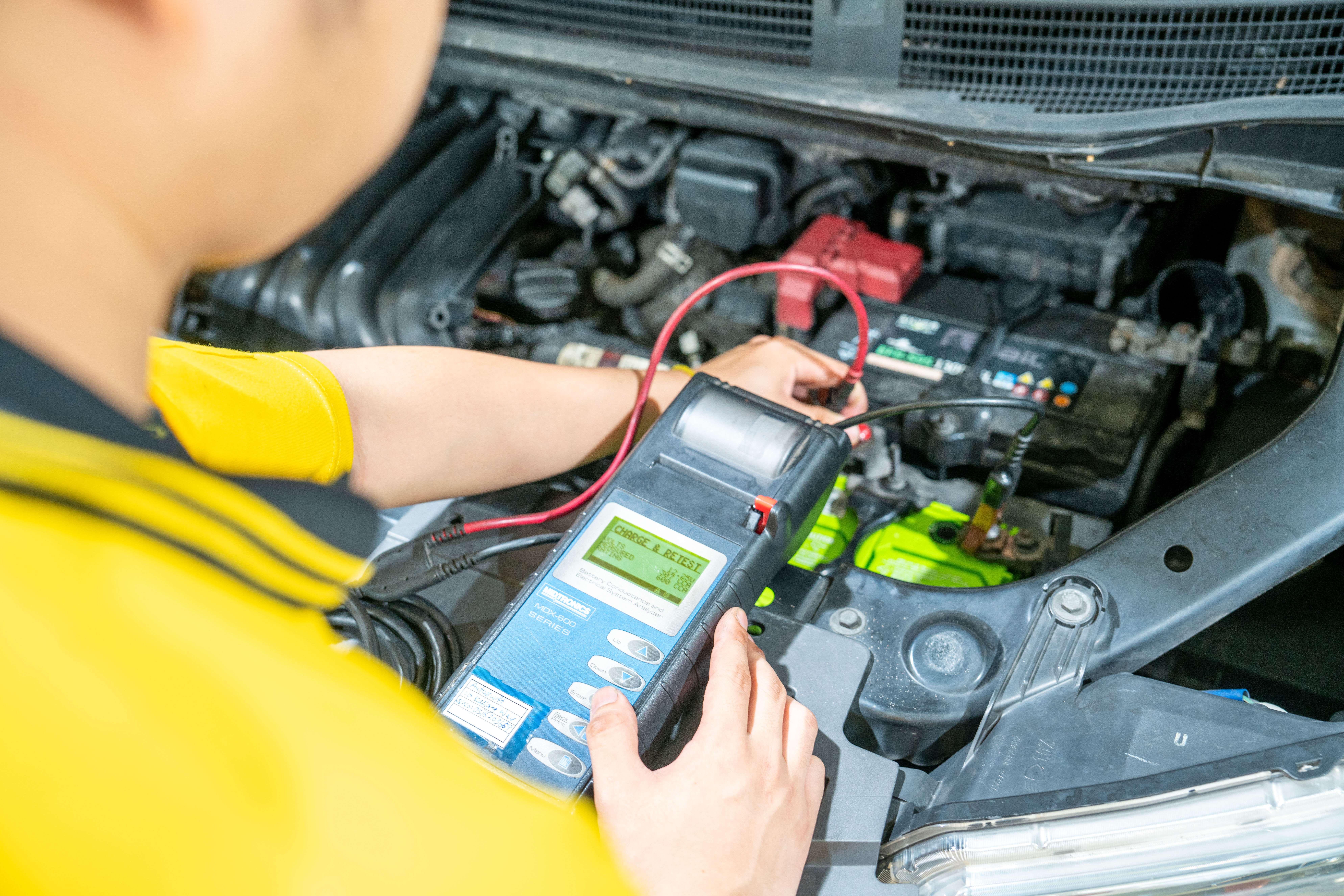 Pre-enrollment inspection with diagnostic equipment